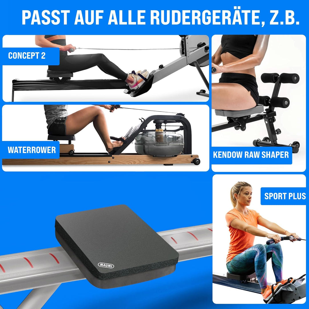 MAUMI Sitzauflage für Concept 2 Rudergerät Model D/E – Ergonomisches Sitzkissen für Waterrower, Kend