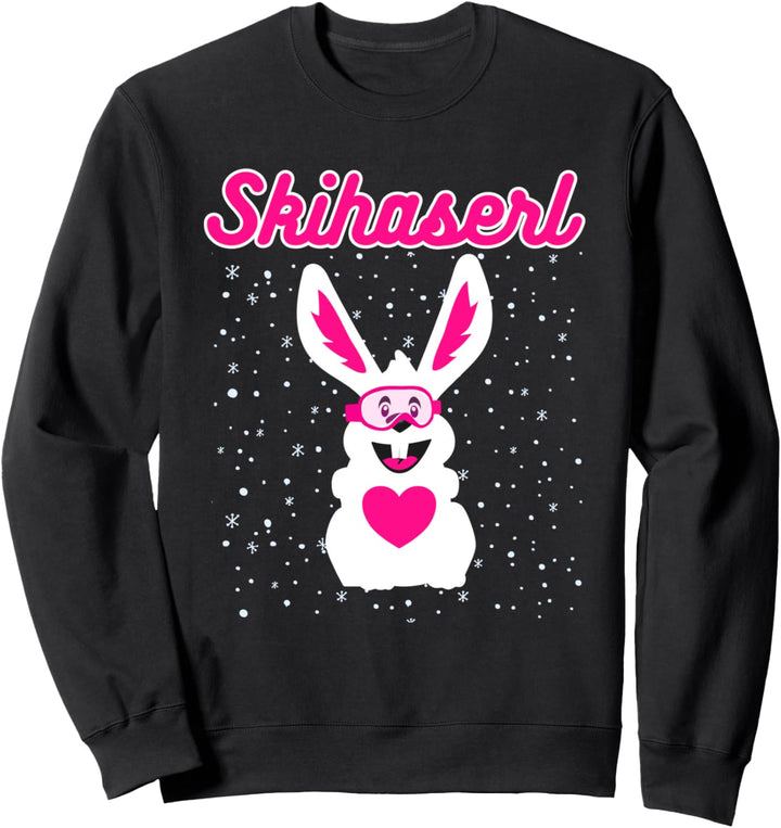 Skihaserl Aprés Ski Outfit Skihase Skihäschen Sweatshirt
