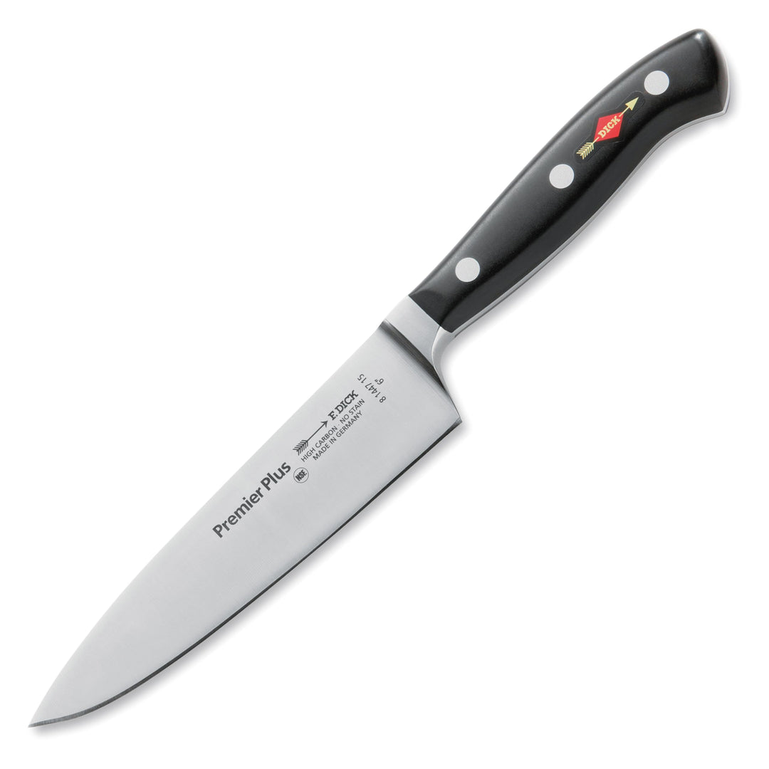 F. DICK Kochmesser, Küchenmesser, Premier Plus (Messer mit Klinge 15 cm, X50CrMoV15 Stahl, nichtrost