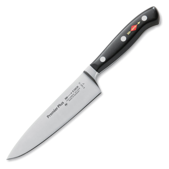 F. DICK Kochmesser, Küchenmesser, Premier Plus (Messer mit Klinge 15 cm, X50CrMoV15 Stahl, nichtrost