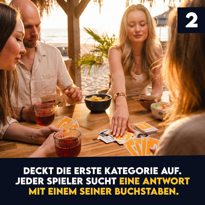 ATM Gaming Quickstop - Das Buchstaben-Duell - Kartenspiel für Jugendliche und Erwachsene - Schnell u
