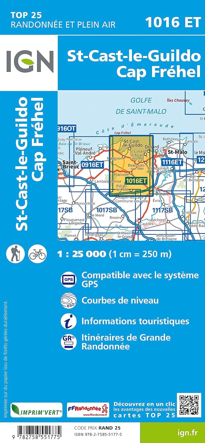 1016ET St-Cast-le-Guildo (TOP 25), Karte