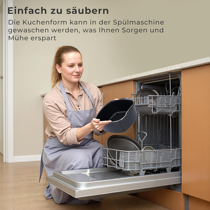 Form Für Heissluftfritteuse, Backform Kuchenform Airfryer zubehör Kuchenpfanne Brotbackkorb Kuchenfa