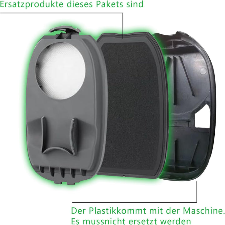 2 Stück Zubehör für PHILIPS AquaTrio 9000 Series XW9383 XW9385 XW9382, 2 Stück Filter Zubehör