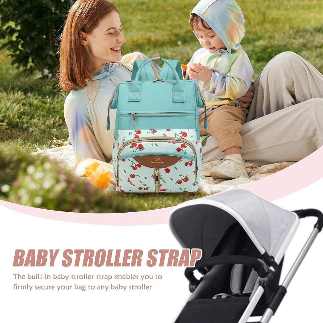 Generisch Wickelrucksack - Wickeltasche Mit Isoliertem Flaschenfach | Reise Baby Tasche Mit Wickelun
