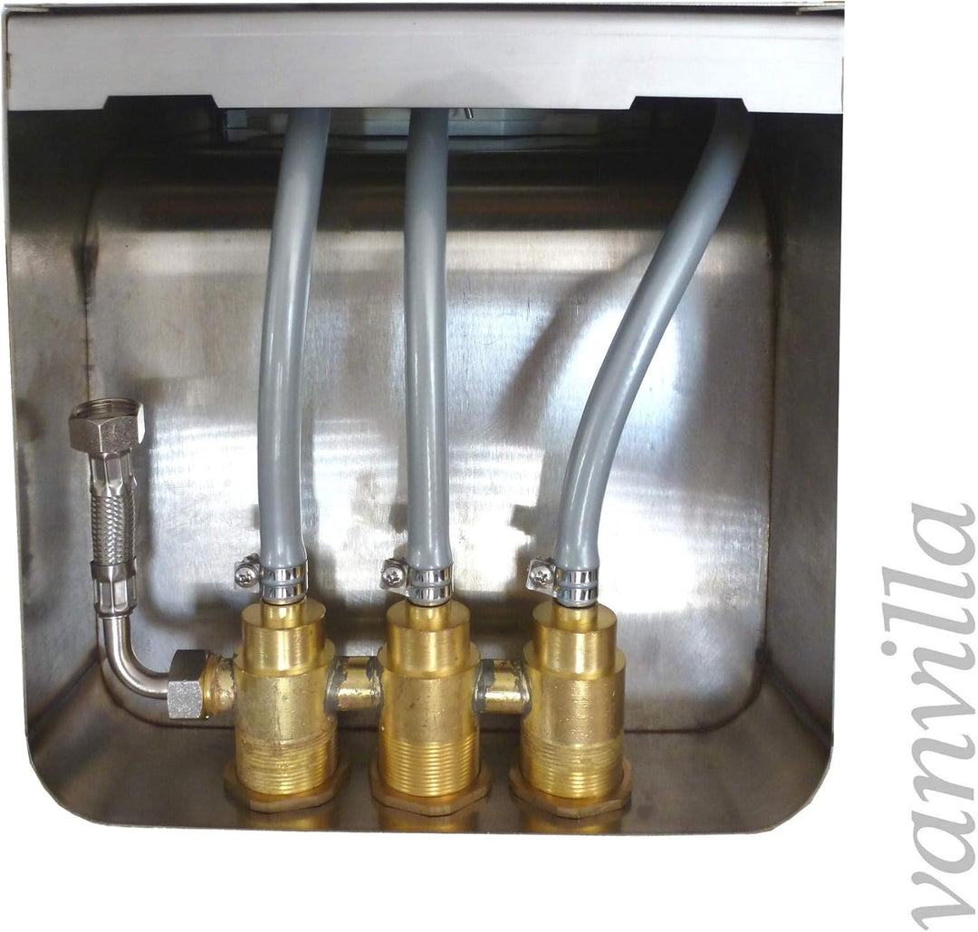 vanvilla Duschsystem mit Unterputz Duscharmatur von Hansgrohe Logis und vanvilla Regendusche mit Arm