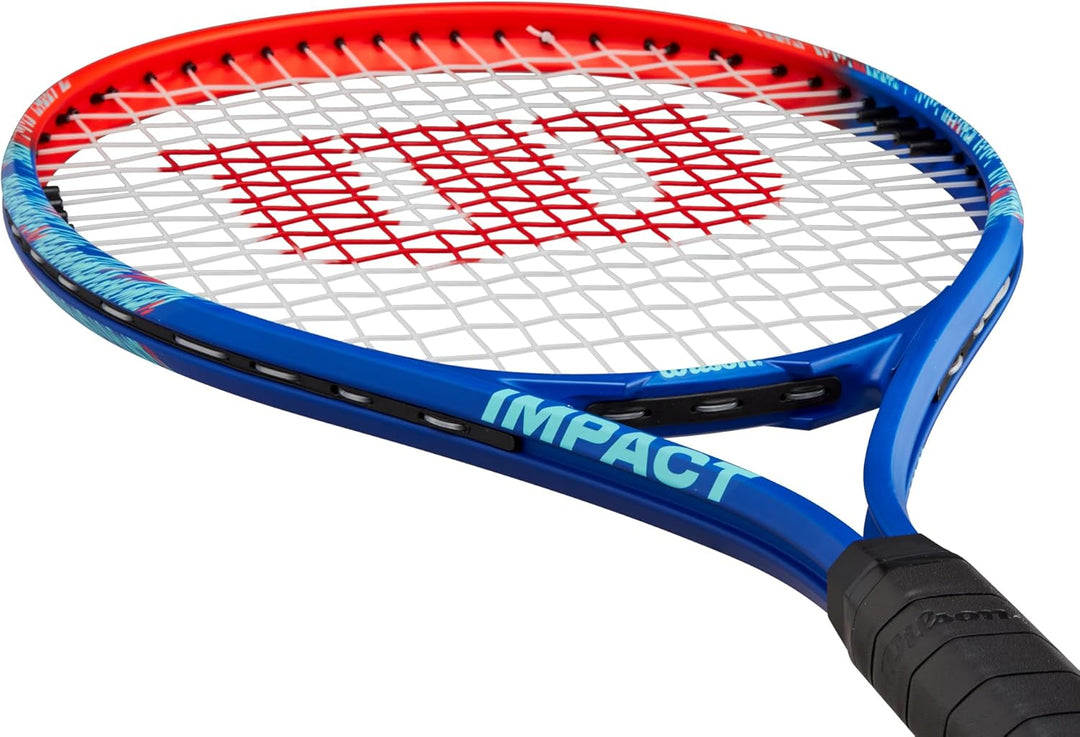 Wilson Impact Tennis Racket 4-3/8" (3) Blau / Rot, 4-3/8" (3) Blau / Rot