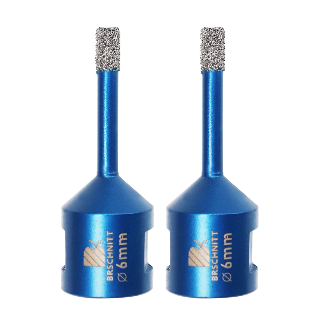 Diamant Fliesenbohrer 6mm - 2 stücke M14 Diamantbohrer Lochsäge für Fliesen Porzellan Keramik Marmor