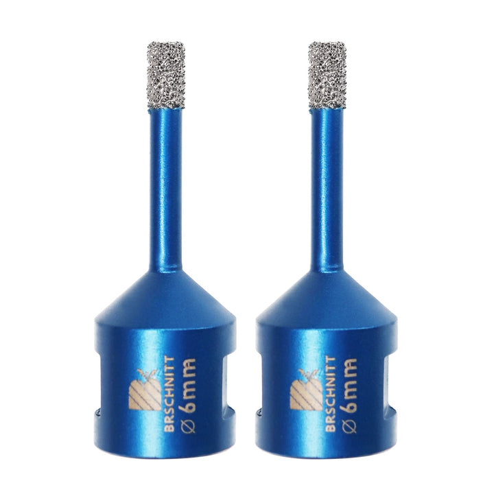 Diamant Fliesenbohrer 6mm - 2 stücke M14 Diamantbohrer Lochsäge für Fliesen Porzellan Keramik Marmor