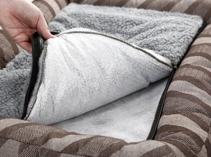 Kerbl 80364 Liegebett Pablo,selbstwärmend, 60 x 50 cm, grau Grau 60 x 50 cm, Grau 60 x 50 cm