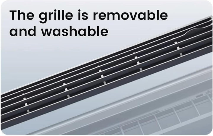 Wandmontierter Klimaanlagenventilator, Kabelloser USB-wiederaufladbarer Luftkühler mit 3 Geschwindig