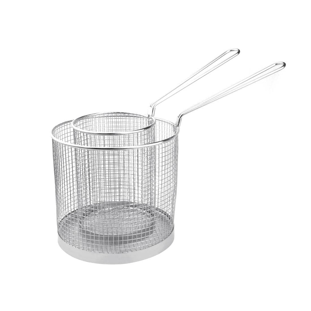 Vogue Spaghetti-Nudel-Kochkorb, 120 mm Durchmesser, Edelstahl, spülmaschinenfest, CS734 12cm Grösse,