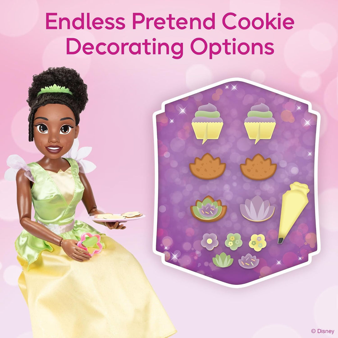Jakks Pacific Disney Princess Playdate Tiana mit Zubehör 80cm Gelb, Grün, Gelb, Grün
