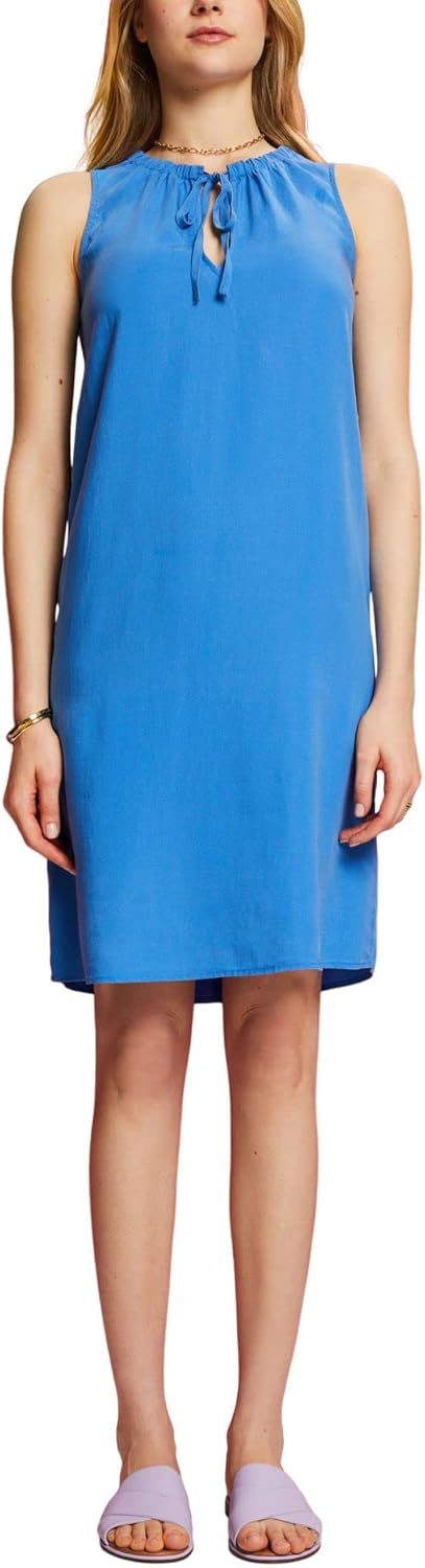 ESPRIT Damen Kleid XS 410/Bright Blue, XS 410/Bright Blue