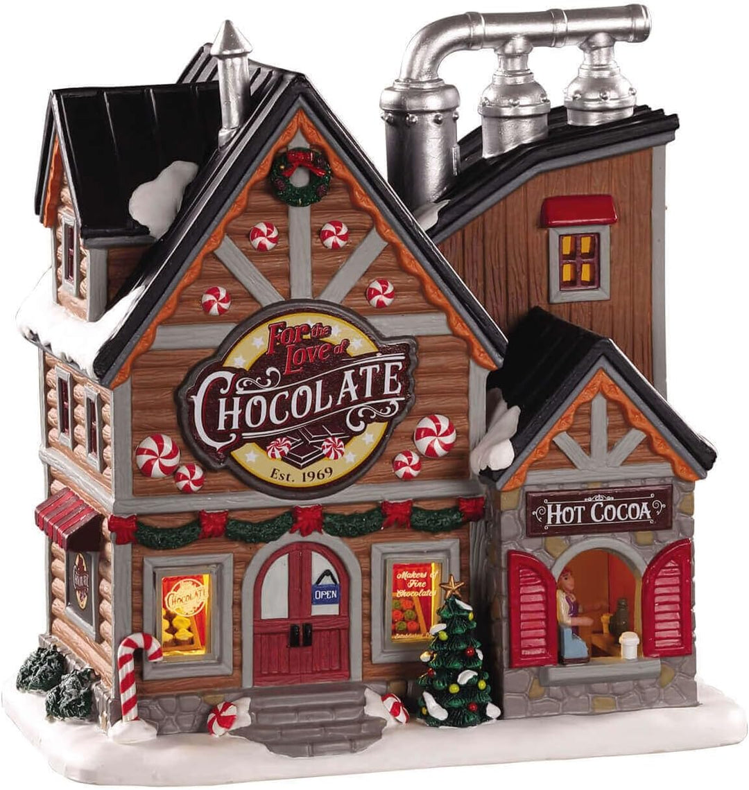 Lemax - Fot The Love of Chocolate Shop 05621 Schokoladenfabrik Weihnachtsdorf Winterdorf