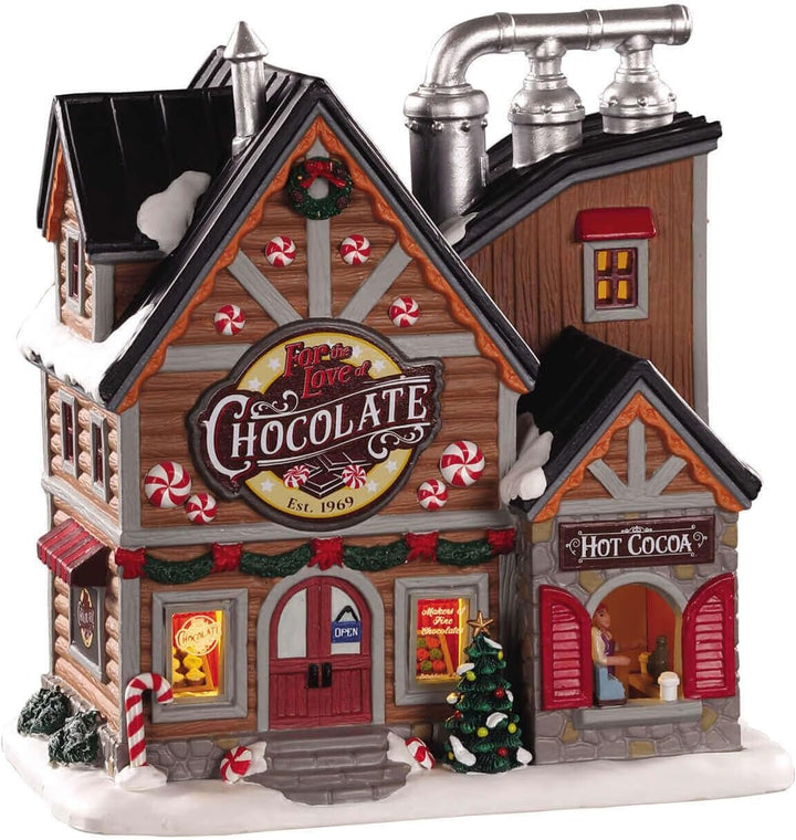 Lemax - Fot The Love of Chocolate Shop 05621 Schokoladenfabrik Weihnachtsdorf Winterdorf