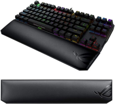 ROG Gaming Handgelenkauflage für ROG Claymore Gaming-Tastaturen mit gepolstertem Schaumkern, Kunstle