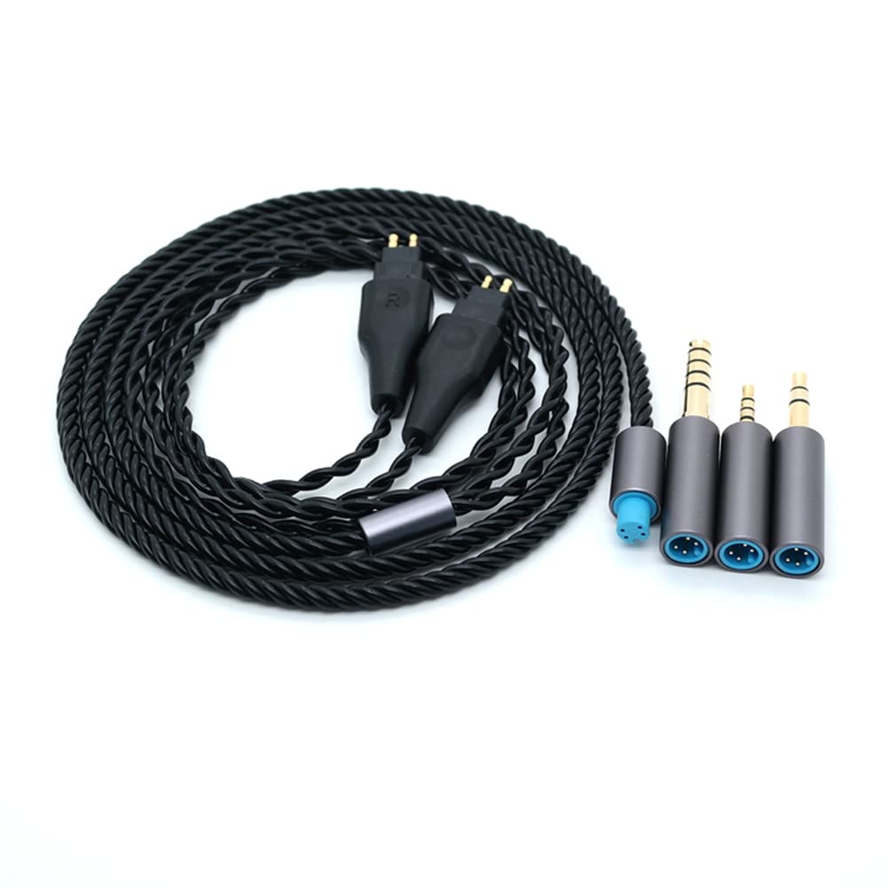 Janjunsi Upgrade Audio Kabel Ersatz Schnur Kompatibel mit Sennheiser HD580/HD650/HD660/HD600S/HD414/