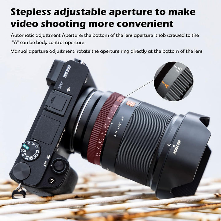 VILTROX 13mm f/1.4 F1.4 E Mount Objektiv, Ultraweitwinkel APS-C AF Prime Objektiv für Sony E-Mount s