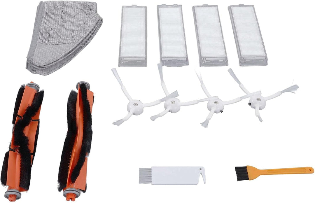 Tnfeeon Ersatz-Filter-Wischbürsten-Set für Staubsauger-Aufsätze für Mi Robot Vacuum Mop 2 Lite 2 Pro