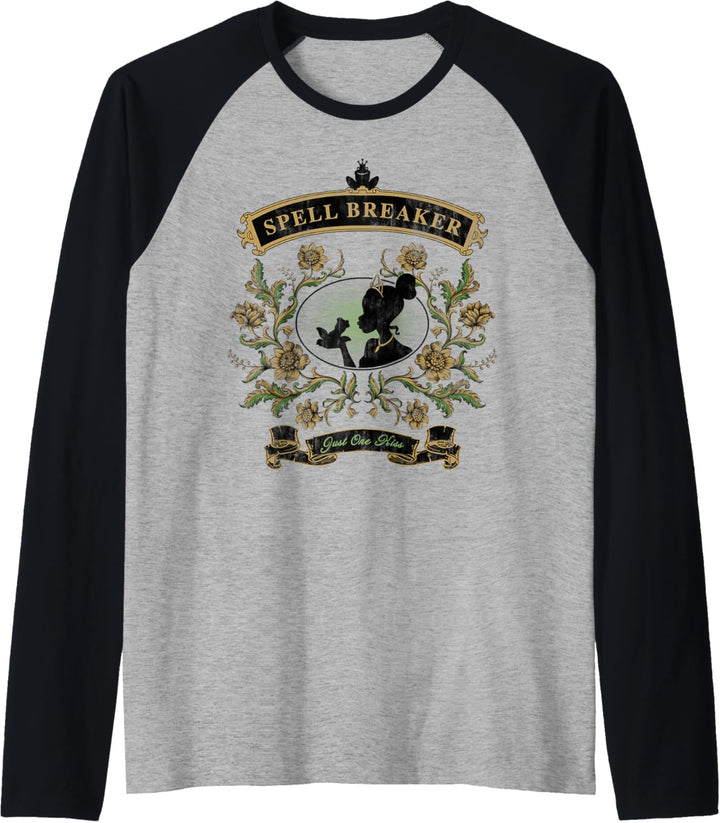 Disney Princess & The Frog Spell Breaker Floral Silhouette Raglan