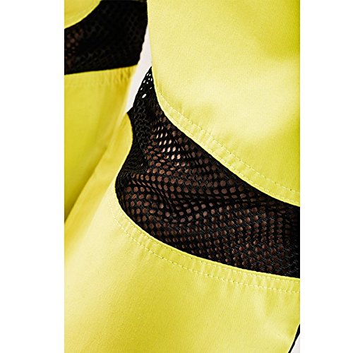 Blaklader 15651811 Belüftete Hochsichthose, Gelb/Marine, grootte D112 D112 Yellow / Navy Blue, D112