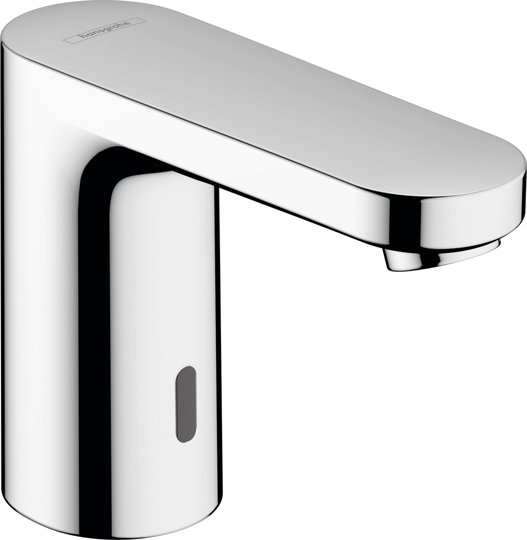 hansgrohe electronic basin mixer Vernis Blend, bathroom faucet with spout height 100 mm, chrome, bat