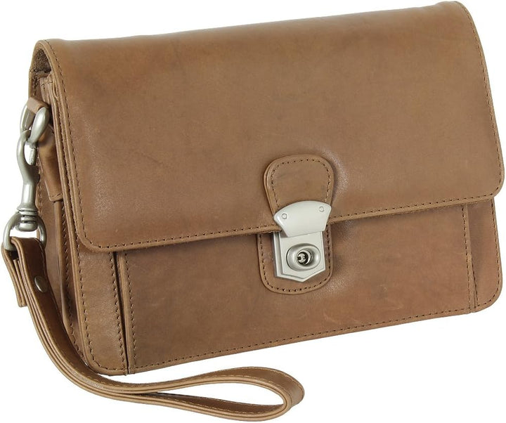 Branco Business Herren Handgelenktasche Herrentasche Tasche schwarz | braun | natur Leder - sehr hoc