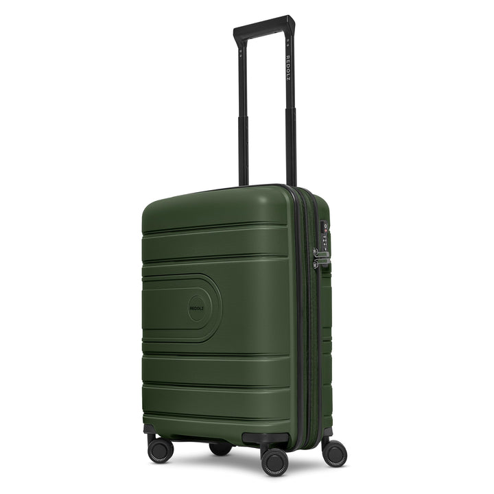 REDOLZ Hartschalen Kabinen-Koffer | Kleiner Trolley 40 x 20 x 55 cm mit Dehnfalte aus hochwertigem,
