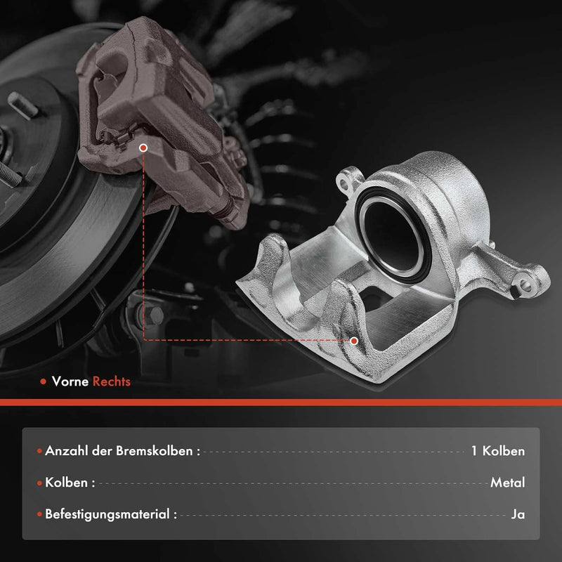 Frankberg Bremssattel Bremszange Vorne Rechts Kompatibel mit Avensis Verso M2 2.0L 2001-2005 Replace