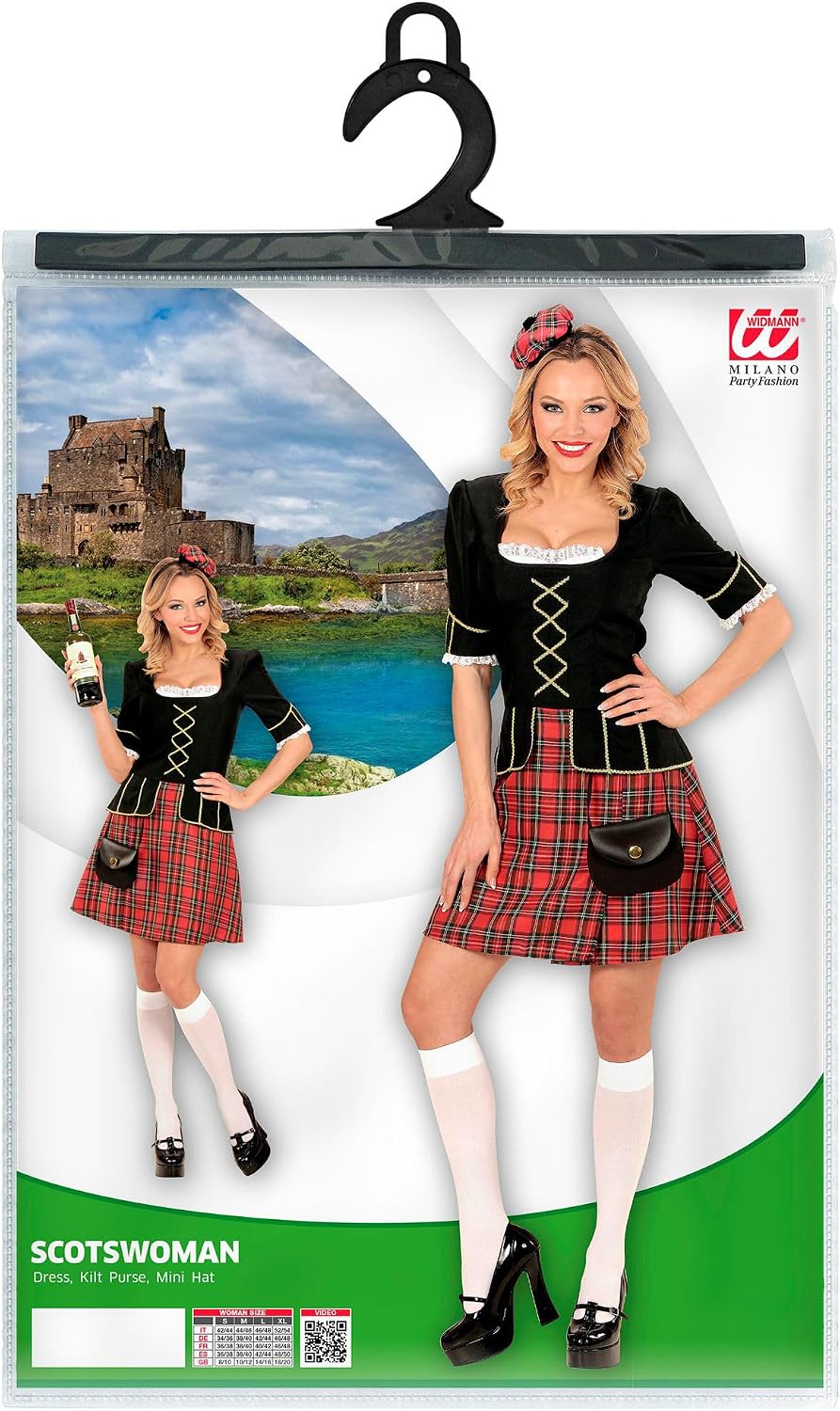Scotswoman (Dress - Kilt Purse - Mini Hat) - (S), S