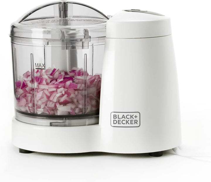 Black+Decker BXCH120E Zerkleinerer, 120, weiss/grau 350ml 120W, 350ml 120W