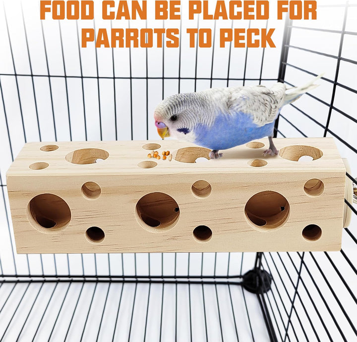 Kauspielzeug aus natürlichem Holz, für Sittiche, Vogelkäfig-Zubehör für Hamster, Nymphensittiche, Si