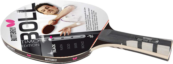 Butterfly Timo Boll Black Tischtennisschläger + Cell Case Tischtennishülle | Tischtennisschlägerset