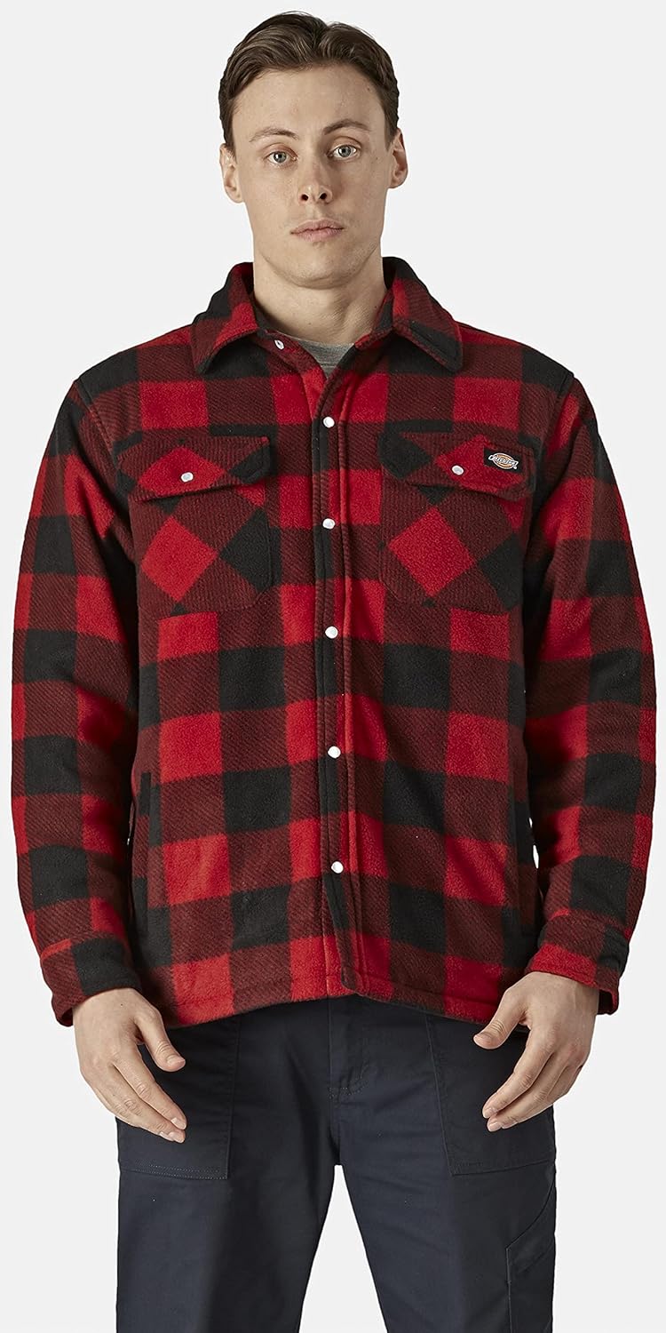 Dickies SH5000 Portland Gepolsterte Thermohemd-Arbeit, Gr. 3XL- Rot Rot 3XL, Rot 3XL