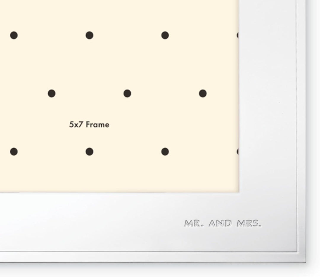 Kate Spade New York KS Darling Point Rahmen, One Size, silber Double Invitation Frame, Double Invita