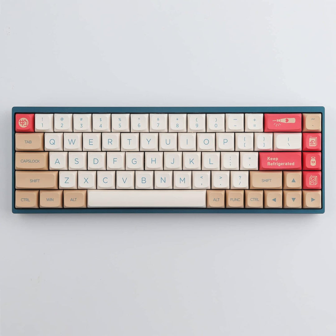 Keycaps PBT XDA Profil Keycaps 138 Tasten ANSI(US) Layout Keycaps Dye-Sublimation für Gateron Kailh