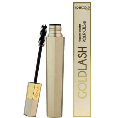 ROSEGOLD GOLDLASH Wimpern Booster Mascara verdichtet und verlängert. Verbessert das Wachstum und die