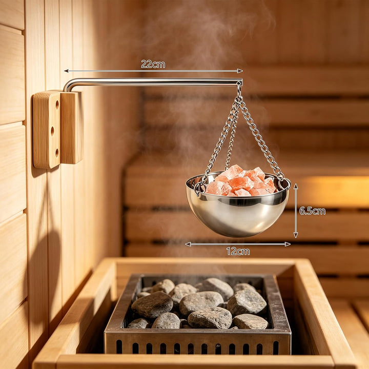 Sauna Eimer Set (7 Liter), Hochwertiger Sauna Eimer mit Kelle