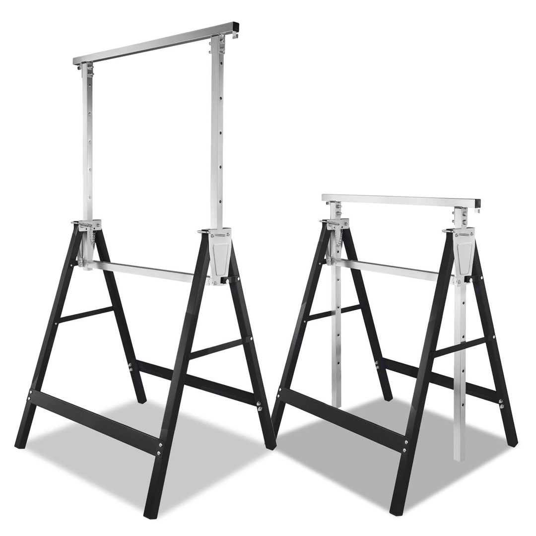 Daromigo Gerüstbock, 2x Unterstellbock 7-fach höhenverstellbar 80-130 cm, klappbar Metallbock Klappb