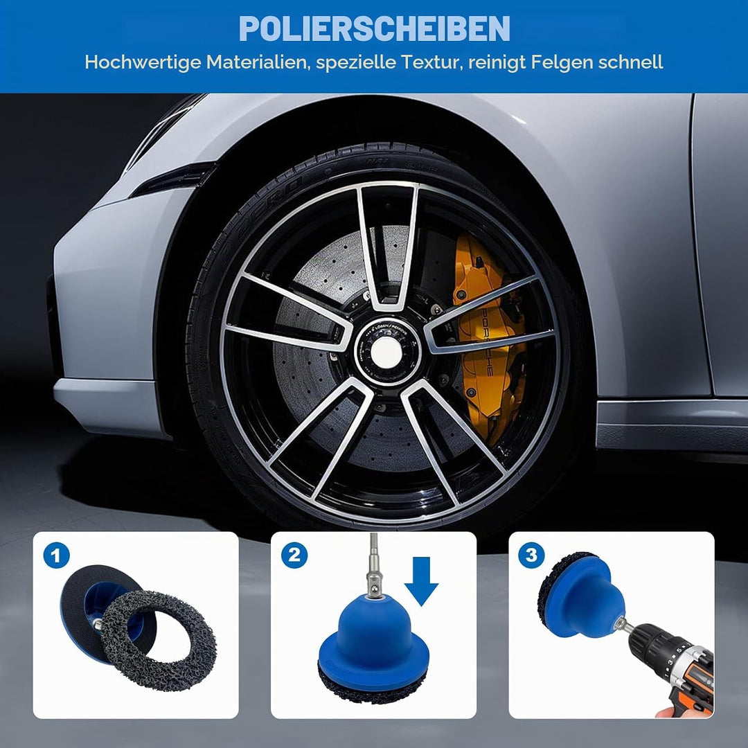 Radnabenschleifer Kugelkopfschleifer für Anhängerkupplung, Innen-Ø 90mm Aussen-Ø 150mm Nabenschleife