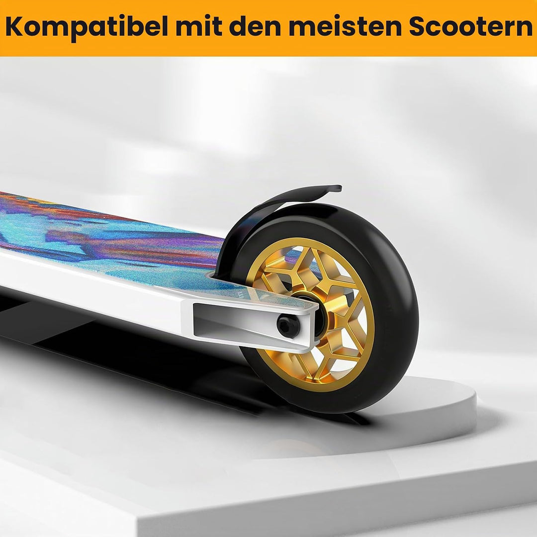 2 Stück Rutschfest Stunt Scooter Rollen, Stossdämpfend 110 mm Stunts Scooters Reifen Geräuscharm Gol