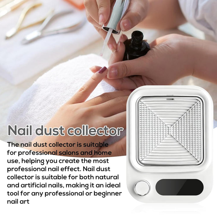 Nagelstaubsauger mit Filter 80W, Leistungsstarke Staubabsaugung für Nägel, Professioneller Nagel Sta