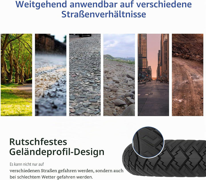 ulip Ersatzreifen für Xiaomi 4 Ultra NAVEE S65C Electric Scooter vorne und hinten 250x64 Schwarz, Sc
