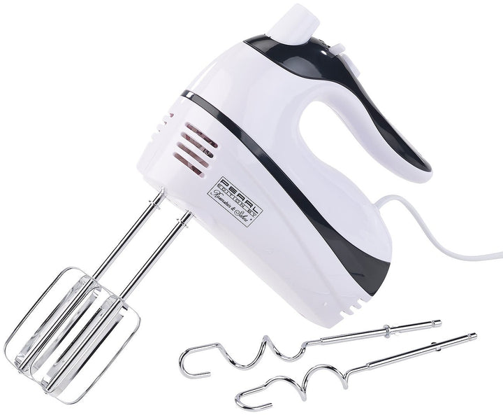Rosenstein & Söhne Handmixer: Handrührer mit 5 Geschwindigkeiten & Turbo, 4 Haken, bis 500 Watt (Rüh