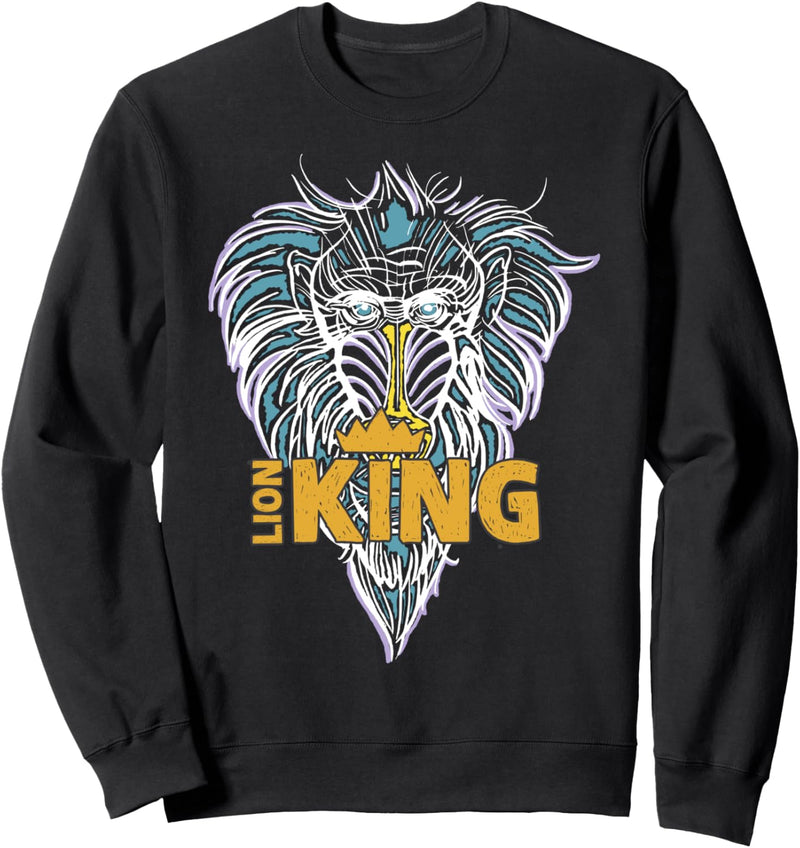 Disney The Lion King Pastel Rafiki Crown Logo Sweatshirt