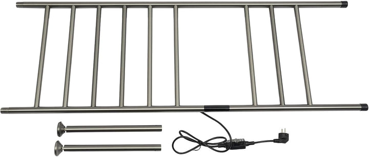 Handtuchheizkörper Elektrisch,Freistehende Handtuchleiter mit Timer 1-24H, 45-70°C, 180W Bodenstehen