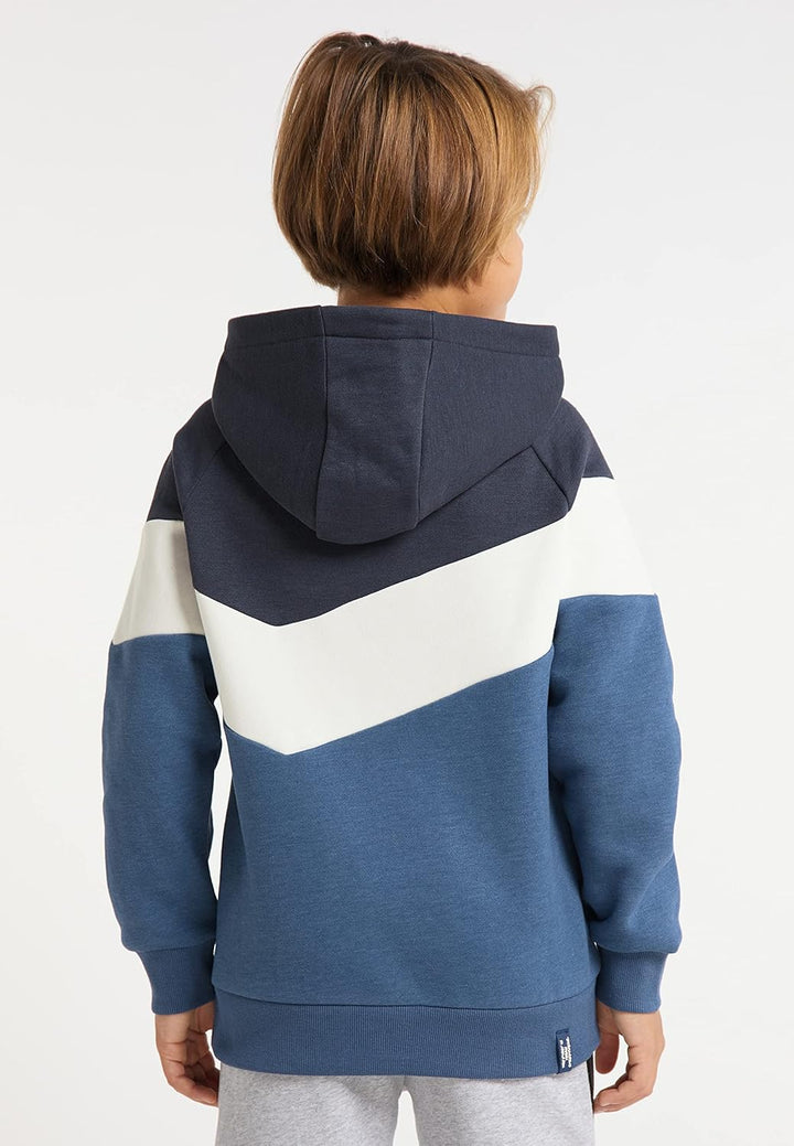 Ragwear Jungen Kinder Seatshirt VENDELIN Sweater mit Kapuze, Kapuzenpullover in Color-Blocking Desig