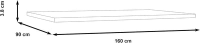 FORTE Tischsystem: Tischplatte aus Holzwerkstoff in Artisan Eiche, 160 x 3,8 x 90 cm Artisan Eiche D