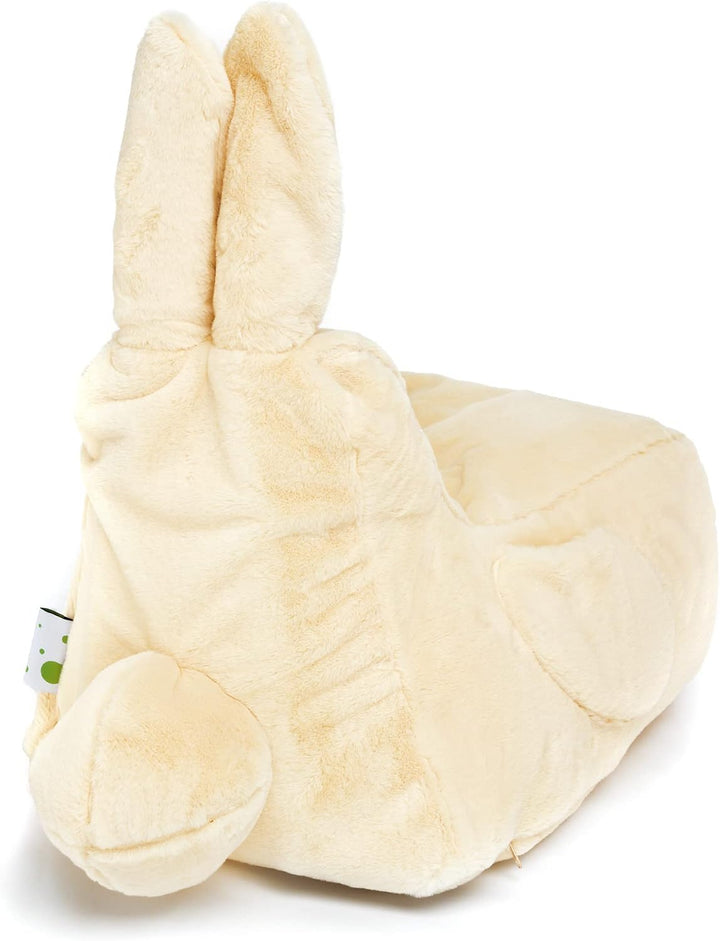 Ecopuf Bunny S | Kinder Sitzsack Hase Design - Original Sitzsack Hase mit Kunstfellbezug und vollstä